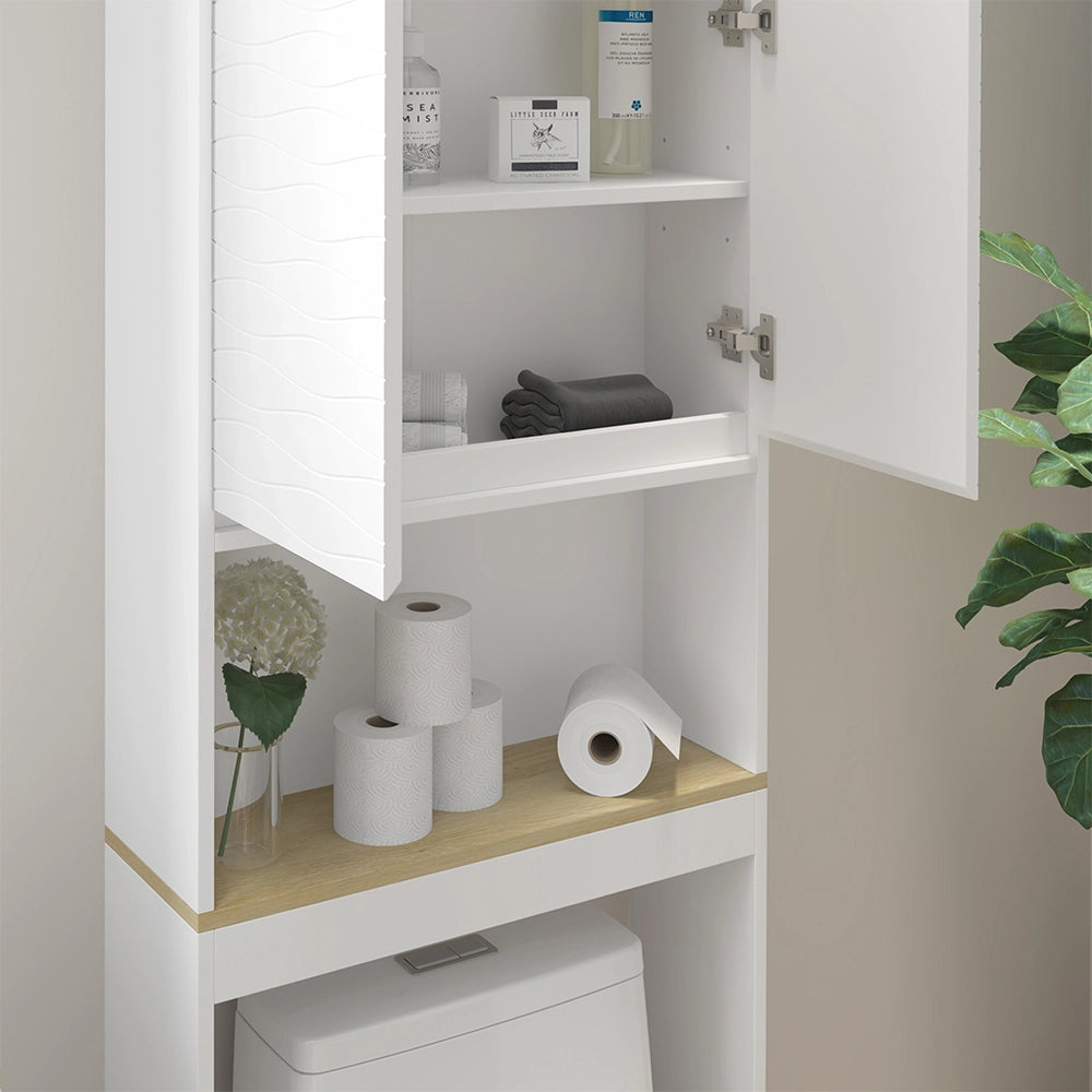 Vicco Mobiletto da toilette Bianco 60 x 163 cm