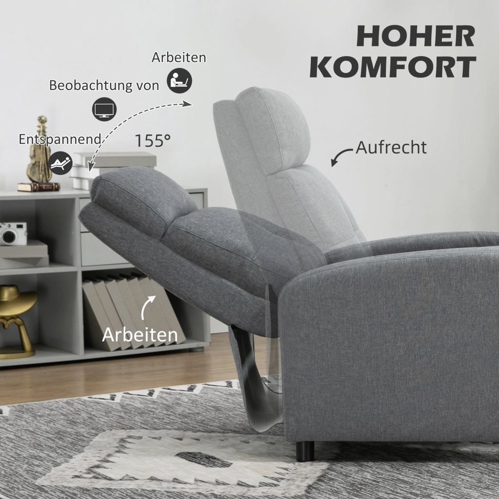 Poltrona Relax Reclinabile Massaggiante ¨C Minimal ¨C Grigio