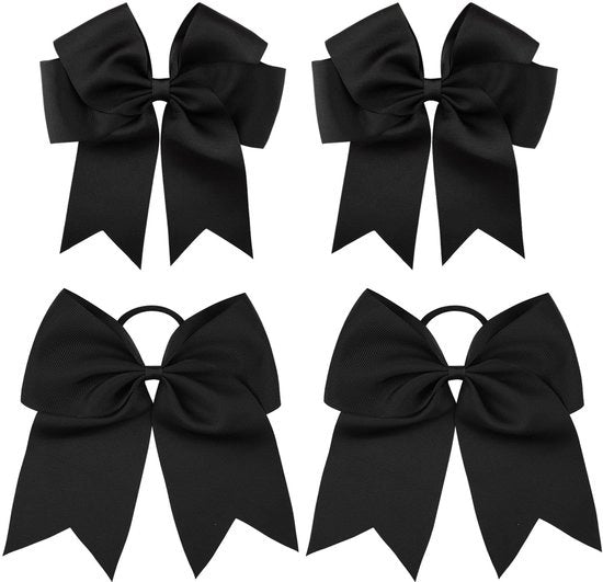 Spille per capelli con strizzatore - 2 pezzi - Nero - Accessori per capelli - Donna - Polyester - 15 cm - Elastico per capelli