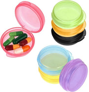 Set da viaggio 7 pezzi, piccola e portatile cassetta di stoccaggio, mini cassetta di stoccaggio portatile, portafoglio, gioielli (7-delig)