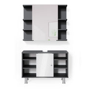 Vicco Set mobili bagno Antracite 2 parti