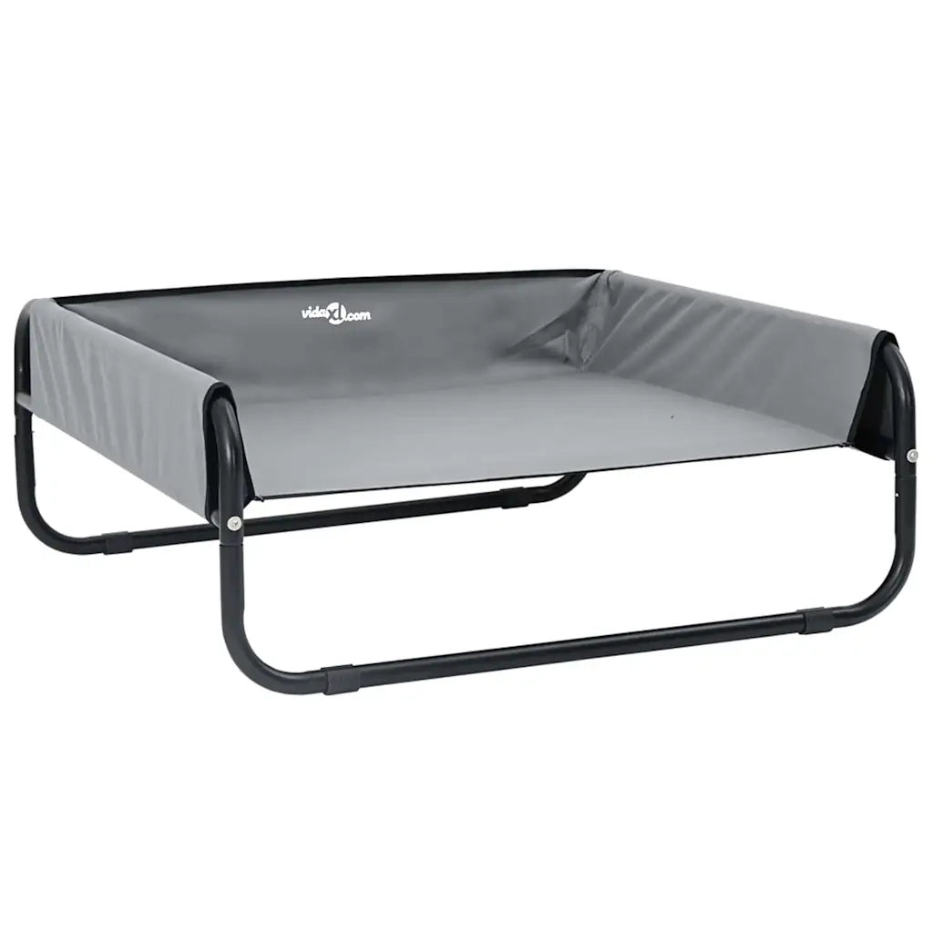 Letto per Cani Grigio chiaro 75 x 75 x 30 cm Acciaio CFW1426723