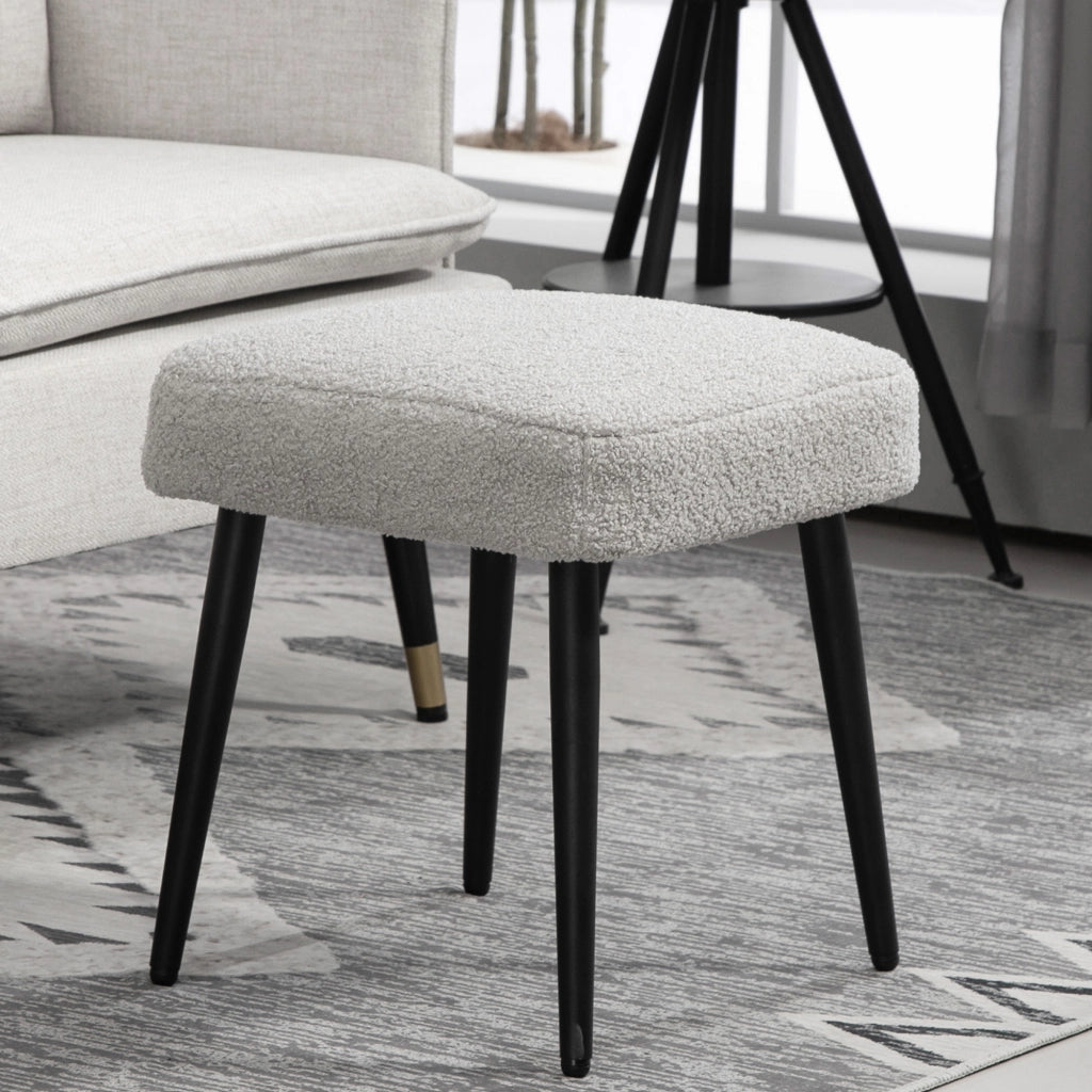 Pouf ¨C Minimal ¨C Grigio Chiaro 42x42x44 cm