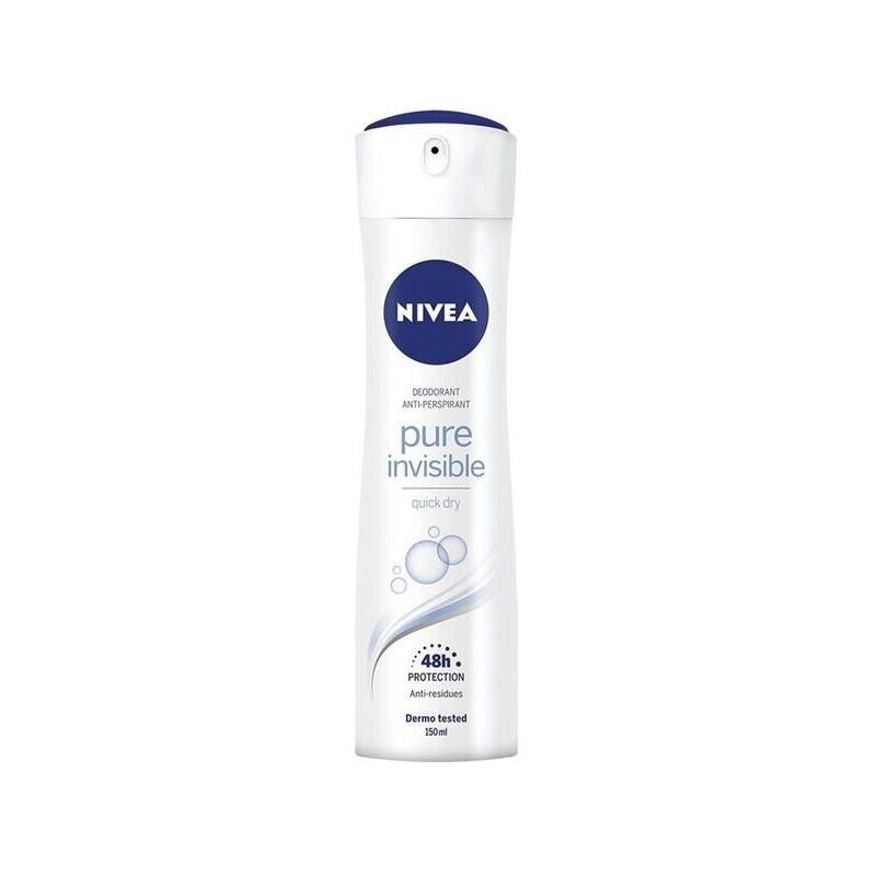 SET 8 NIVEA DEODORANTE SPRAY PURE INVISIBLE 150 ML