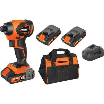 AVVITATORE IMPULSI BATTERIA GP20V 620222 WOKINVOLT 20X2 AH 2,0 BRUSHLESS + BORSA