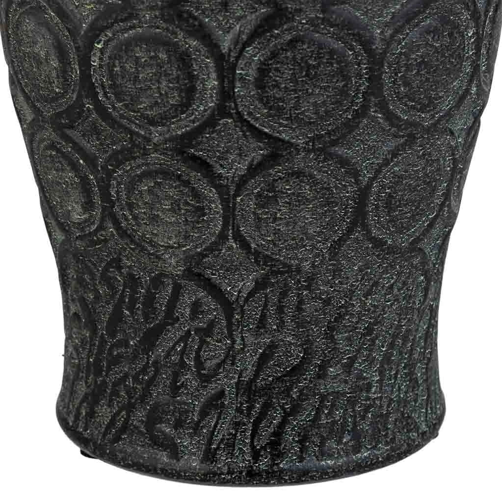 Vaso in ceramica nera, d16,5x33h cm