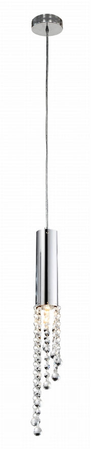 Lampada a sospensione Candellux Duero GU10 cromo cristallo