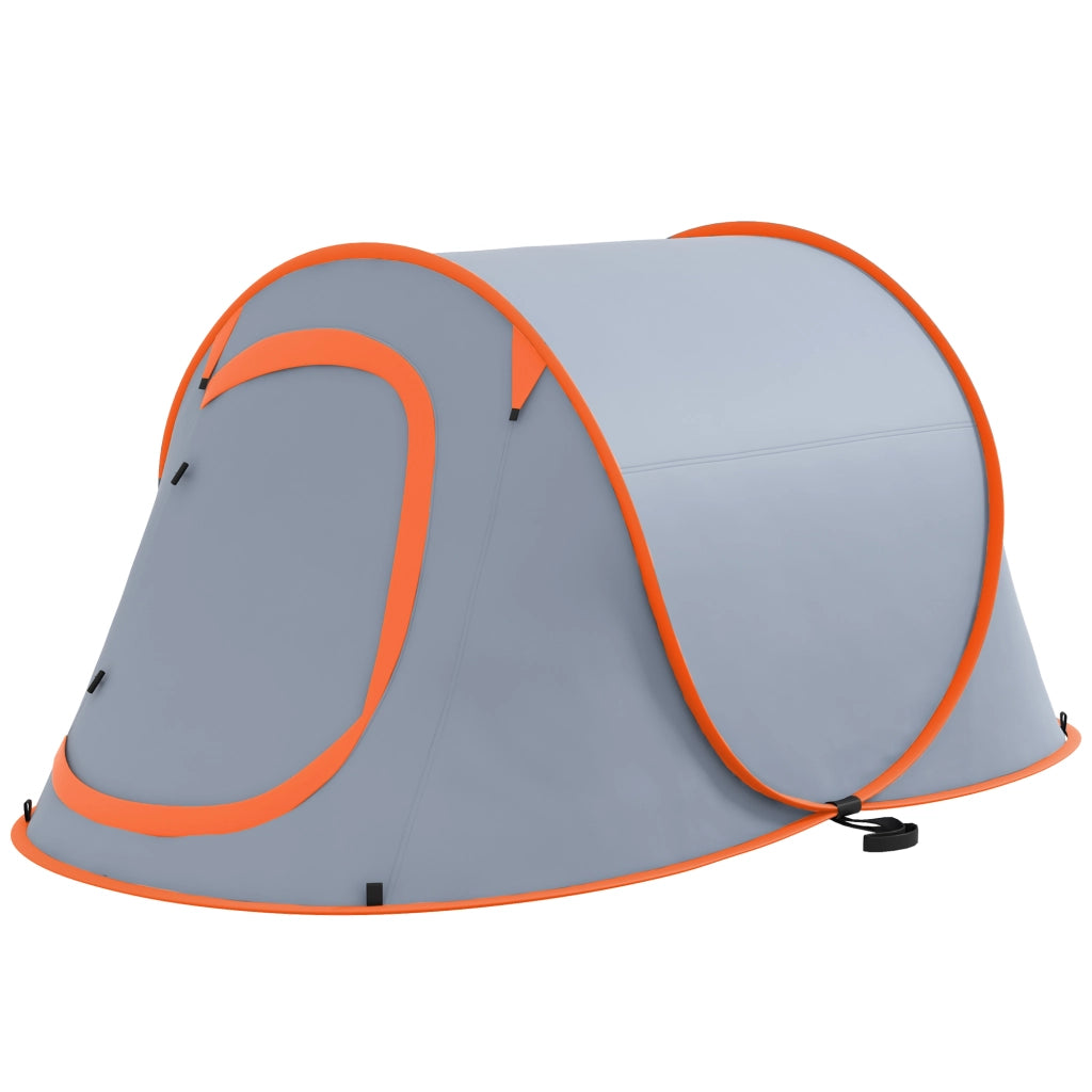 Tenda da Campeggio Pop-Up Impermeabile ¨C Xylo ¨C 245x148x105 cm, Grigio, con Borsa