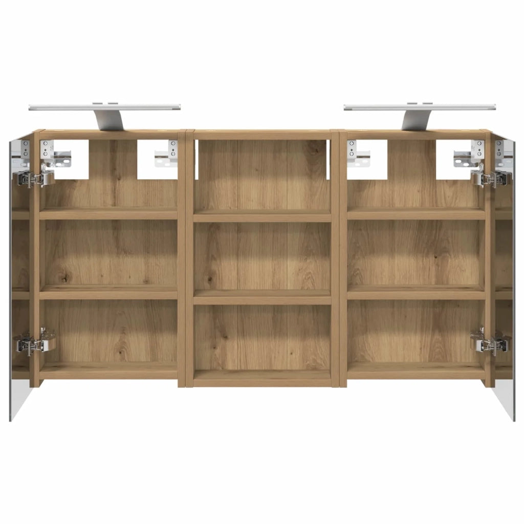 Set di Armadi da Bagno con lo scaffale 3 pcs 90 x 10,5 x 50 cm 3403679