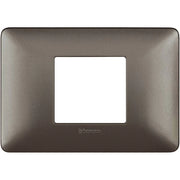 Placca Bticino Matix 2 moduli centrati iron AM4819MIR