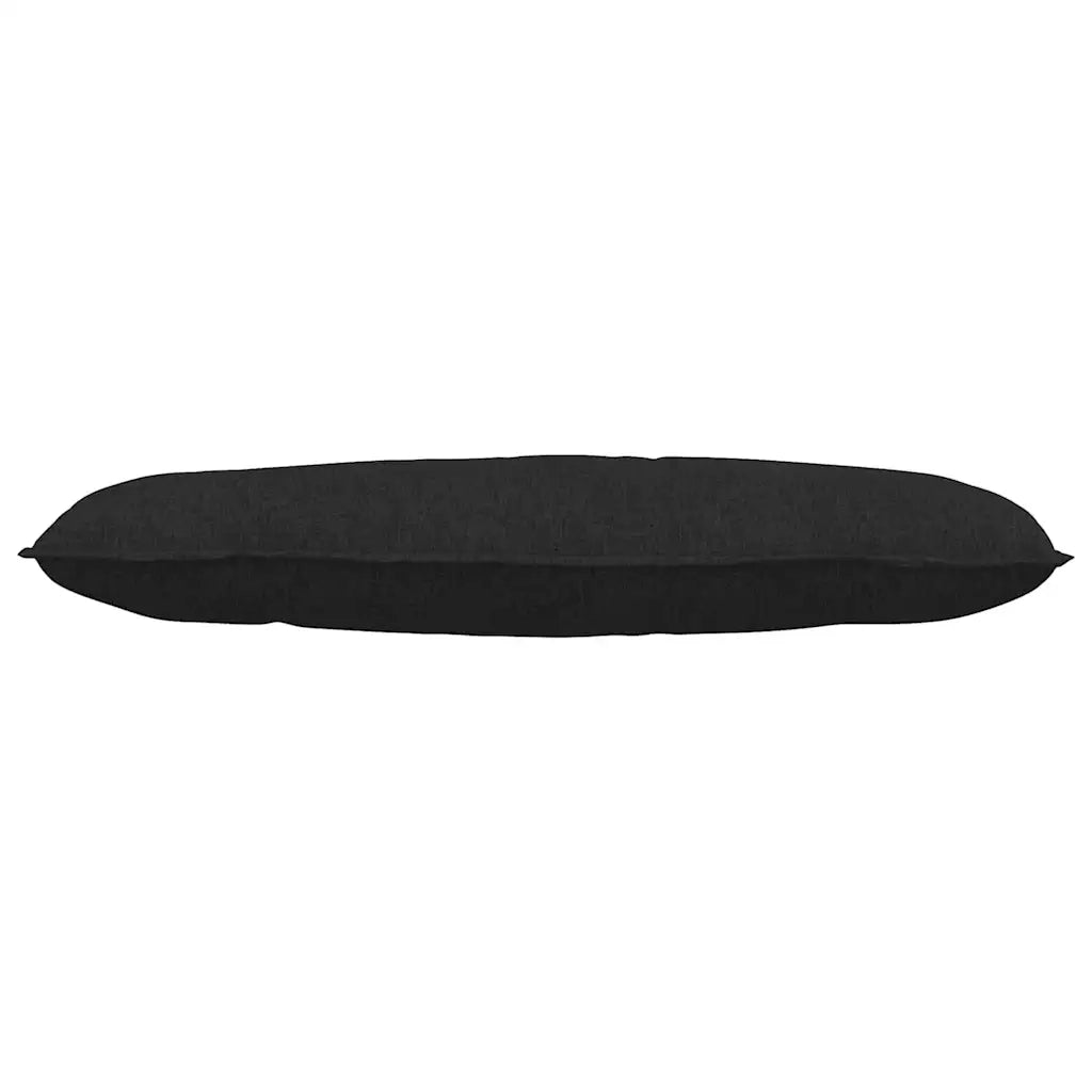 Cuscino per Schiena | Cuscino dorsale Nero 120 x 19 x 50 cm Tessuto