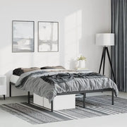 Giroletto-Struttura Letto in Metallo Nero 135x190 cm