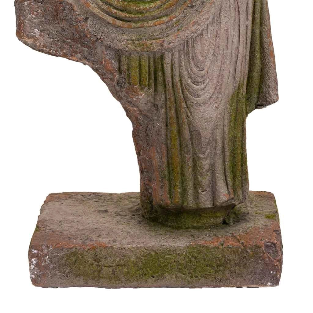 Busto decorativo in magnesio 38x22x76h