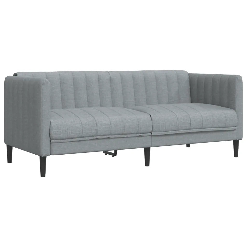 Divano a 2 Posti-Sofa 2 Posti Grigio Chiaro in Tessuto 734319