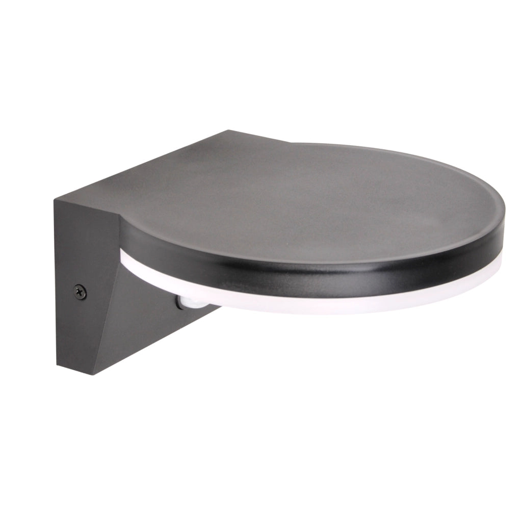 Applique esterna LED 10W 4000K PIR nero Polux Tesa