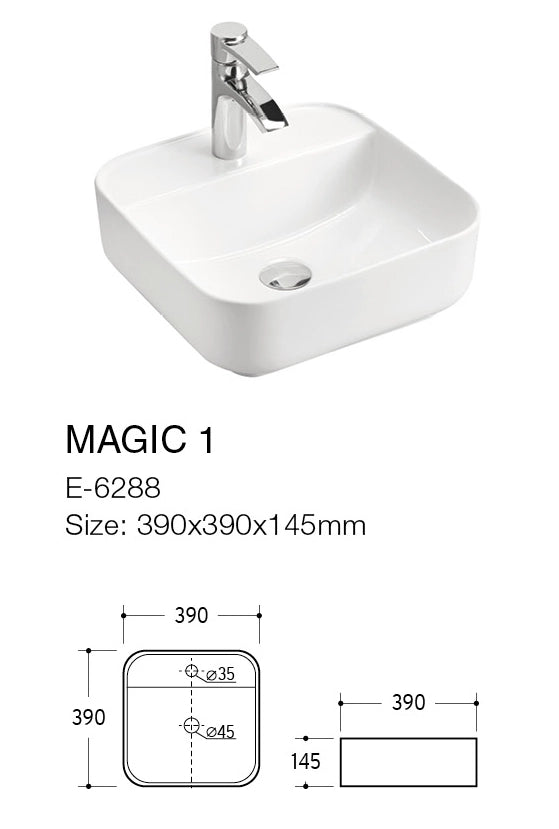 Lavabo da appoggio Lavabi da appoggio 40 x 14 x 40 cm