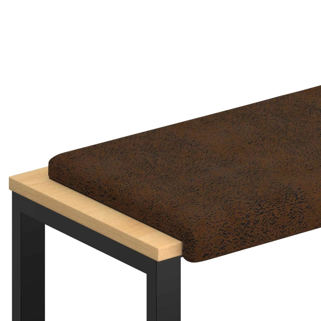 Cuscino per panchina Tessuto scamosciato sintetico Marrone 42043201