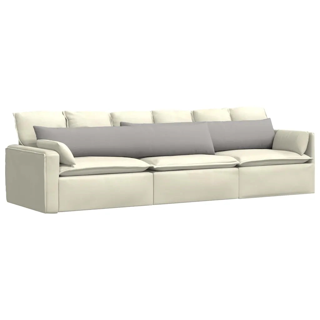 Cuscini da Divano 2 pcs Grigio Nuvola 200 x 40 cm Tessuto 42013881