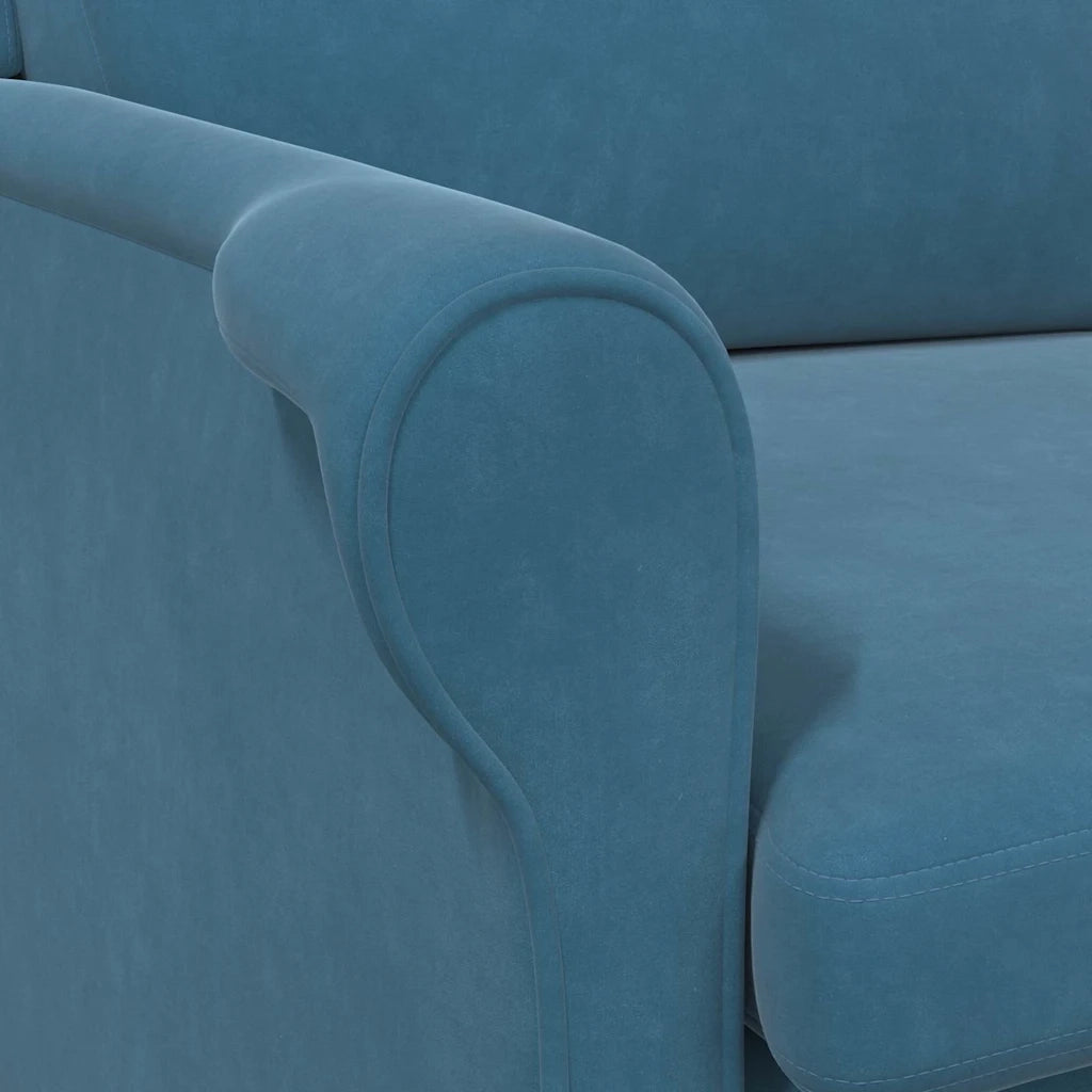 Poltrona | Sedia Relax Blu Velluto