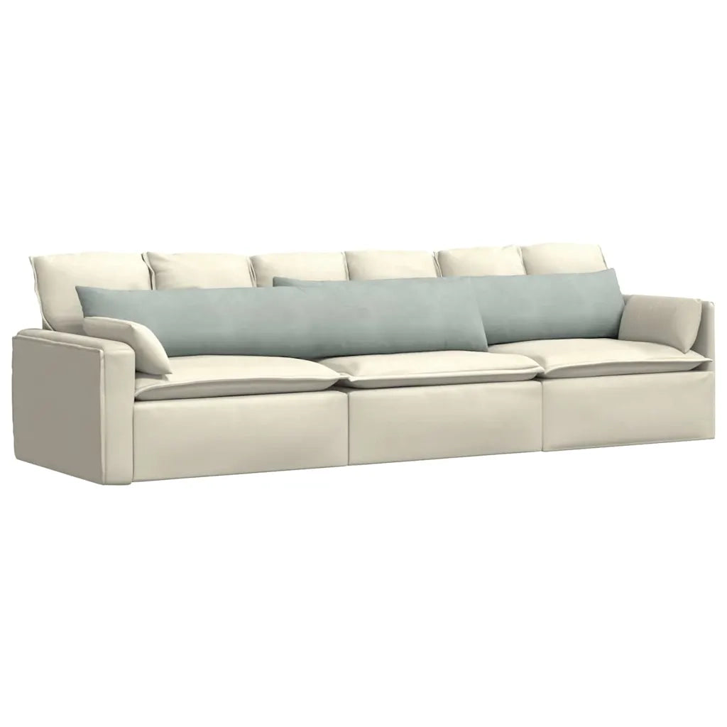 Cuscini da Divano 2 pz-Set di 2 Cuscini per Sofa Grigio chiaro 200 x 40 cm 840366