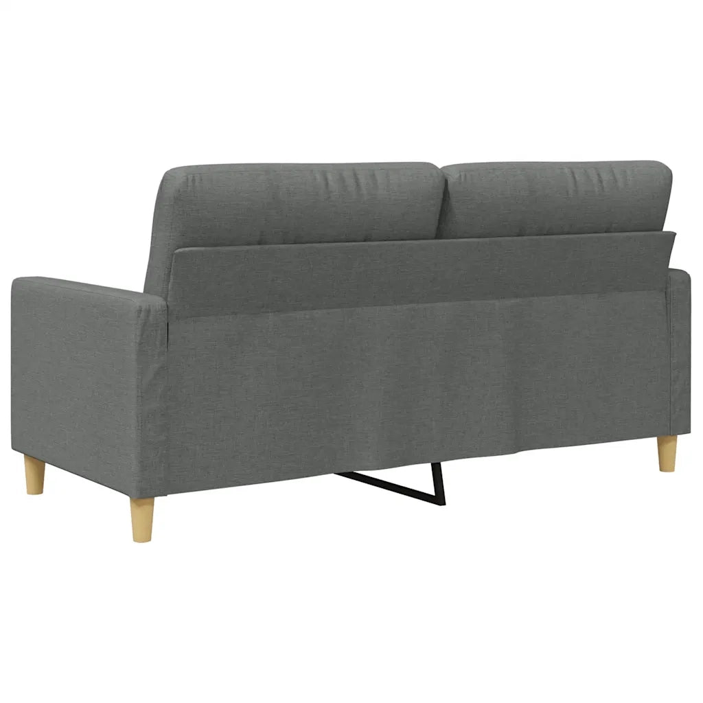 Divano a 2 Posti-Sofa 2 Posti Grigio Scuro 140 cm in Tessuto 160549