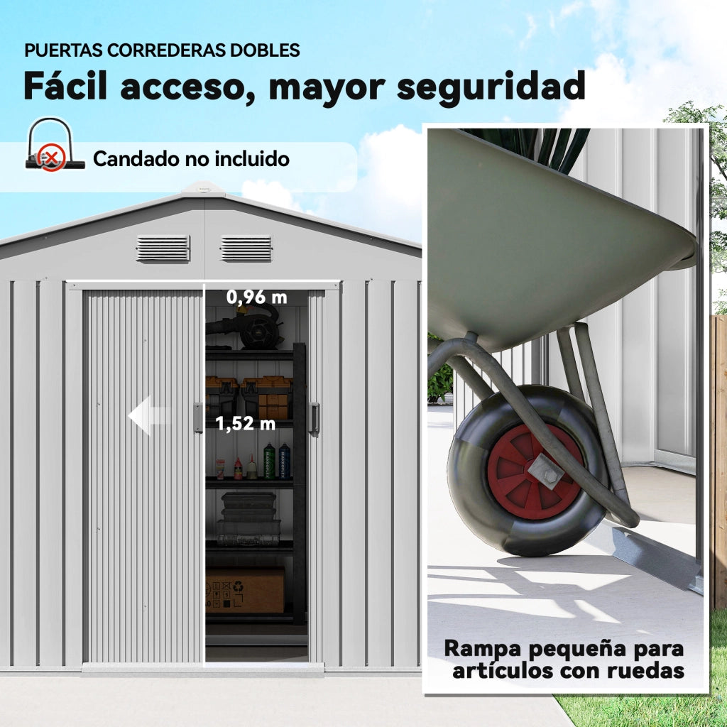 Casetta da Giardino ¨C zephmum ¨C Grigio 277x195x192 cm