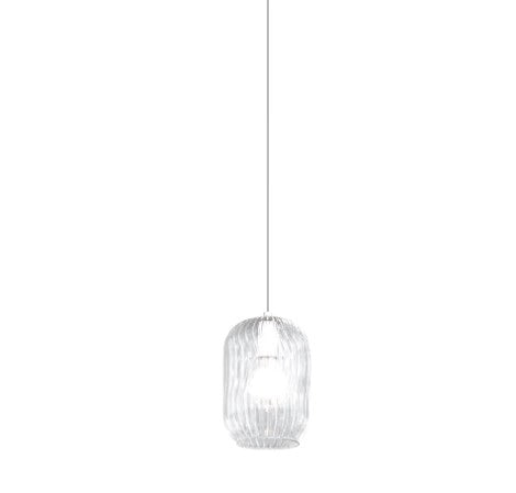 SOSPENSIONE OTTONE SAT. 7 LUCI RETTANGOLARE VETRI 3X TR + 4X AM 1181OS-S7 R-TA