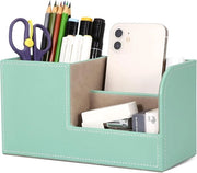 Organizzatore per Scrivania Penne - Verde Munito - Pelle PU