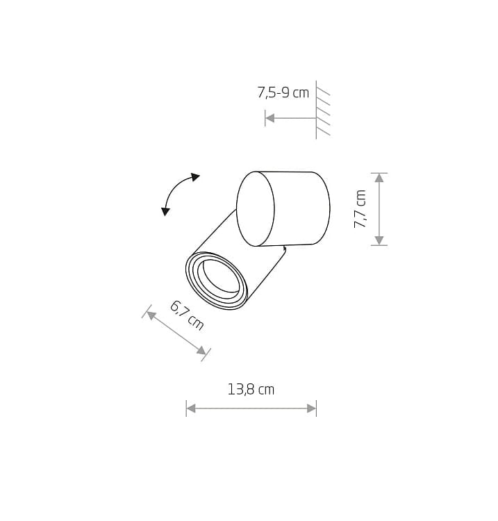 Applique esterna Nowodvorski Tubings S nera GU10 IP54