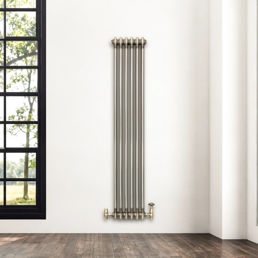 Radiatore 2 Colonne Verticale Metallo Grezzo 1500x290 mm