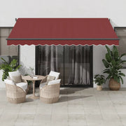 Tenda da Sole Retrattile Automatica Bordò 400x350 cm 3215000