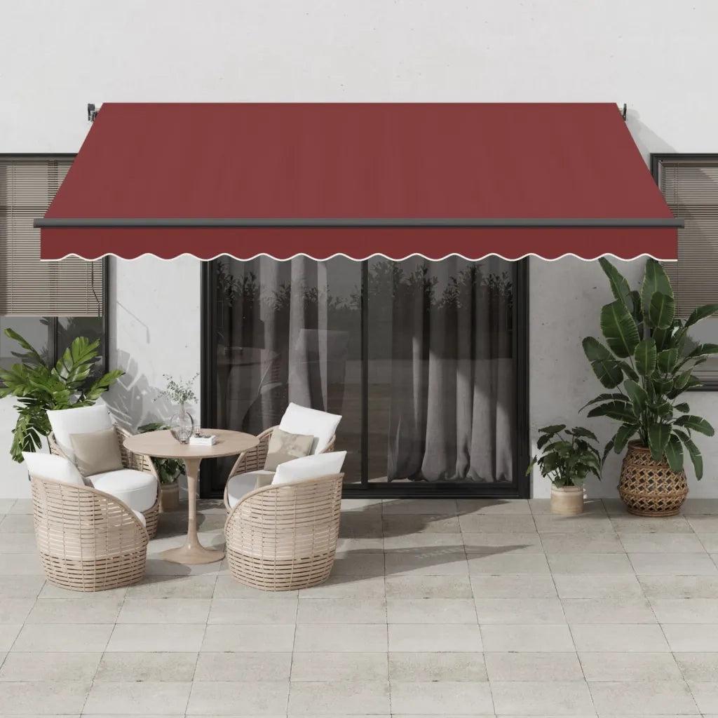 Tenda da Sole Retrattile Automatica Bordò 400x350 cm 3215000