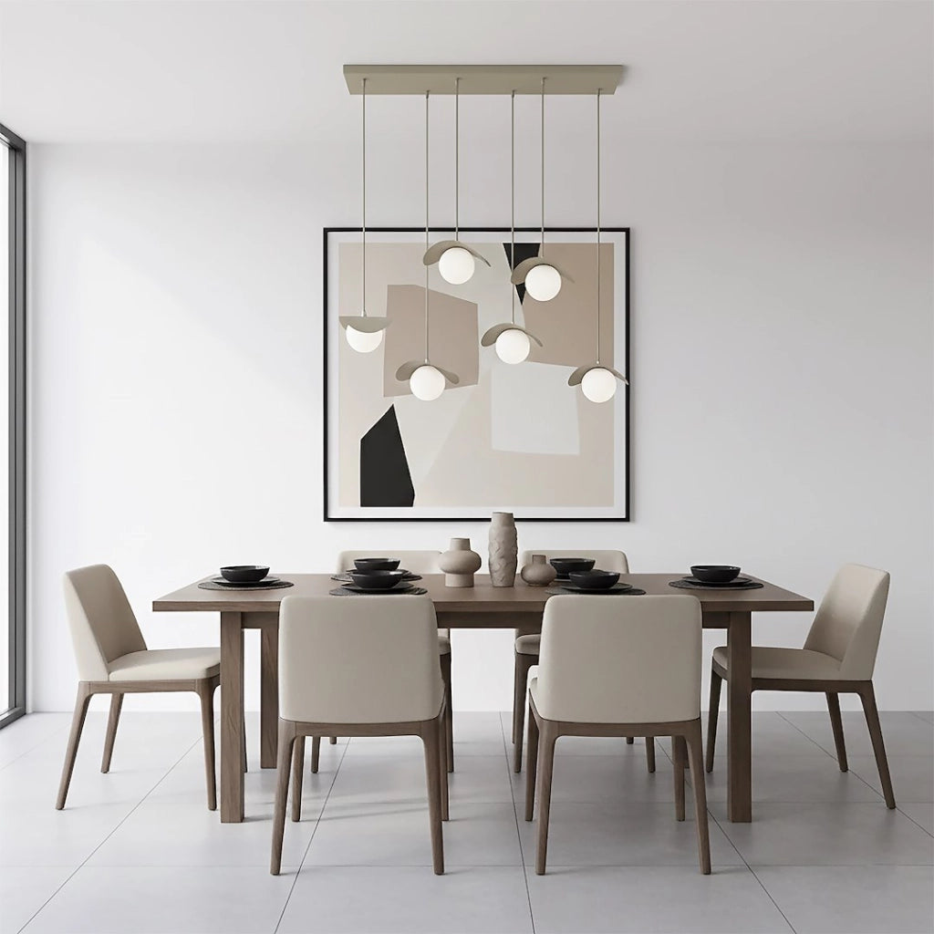Lampada sospesa RITUAL 6xG9 beige bianca Emibig
