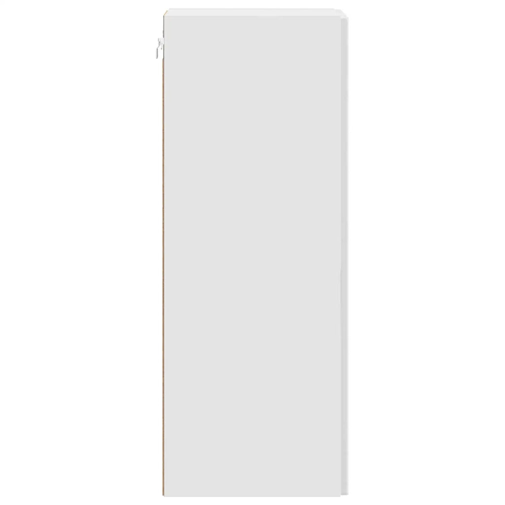 Mobiletto a muro Bianco Lucido 33 x 34,5 x 90 cm 897909