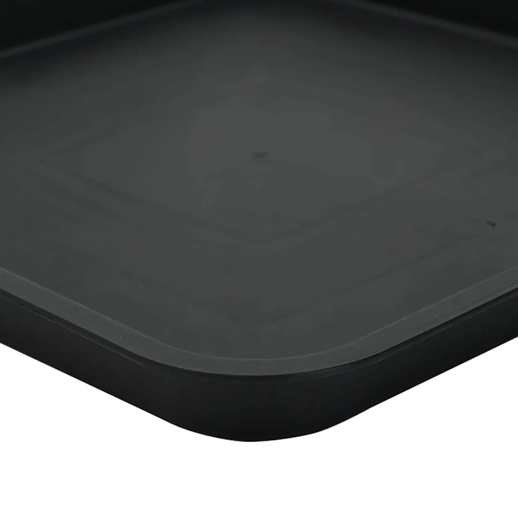 Vasi per Piante 6 pcs Nero 33 x 33 x 26 cm Plastica 3403301