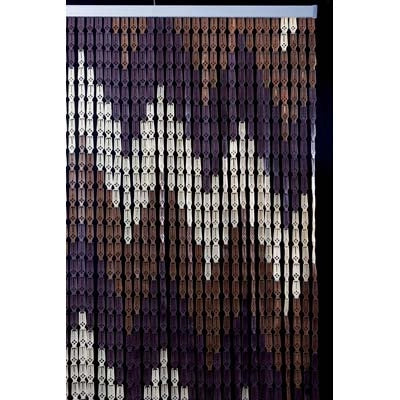 TENDINA PRONTA ZIG ZAG  A PIASTRINE PLASTICA CM 120 H.CM 230