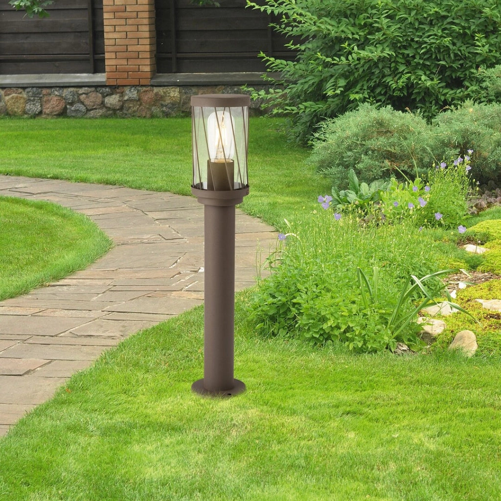 Lampada da giardino Budapest marrone E27 IP44 Rabalux