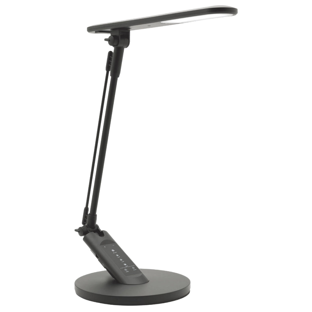 Lampada da tavolo LED nera 3000-6000K dimmer USB Polux