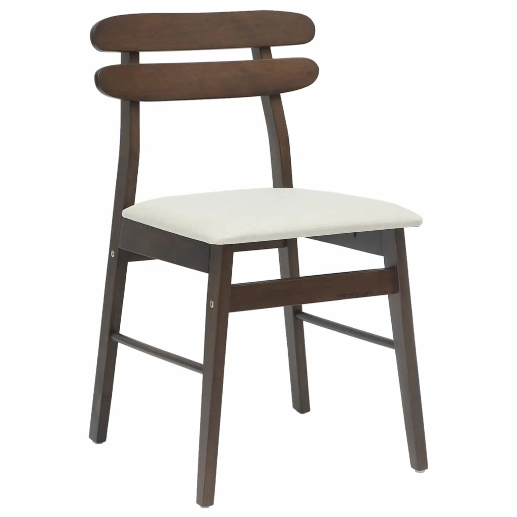 Sedia da pranzo 2 pcs Marrone chiaro e chiaro 42020510