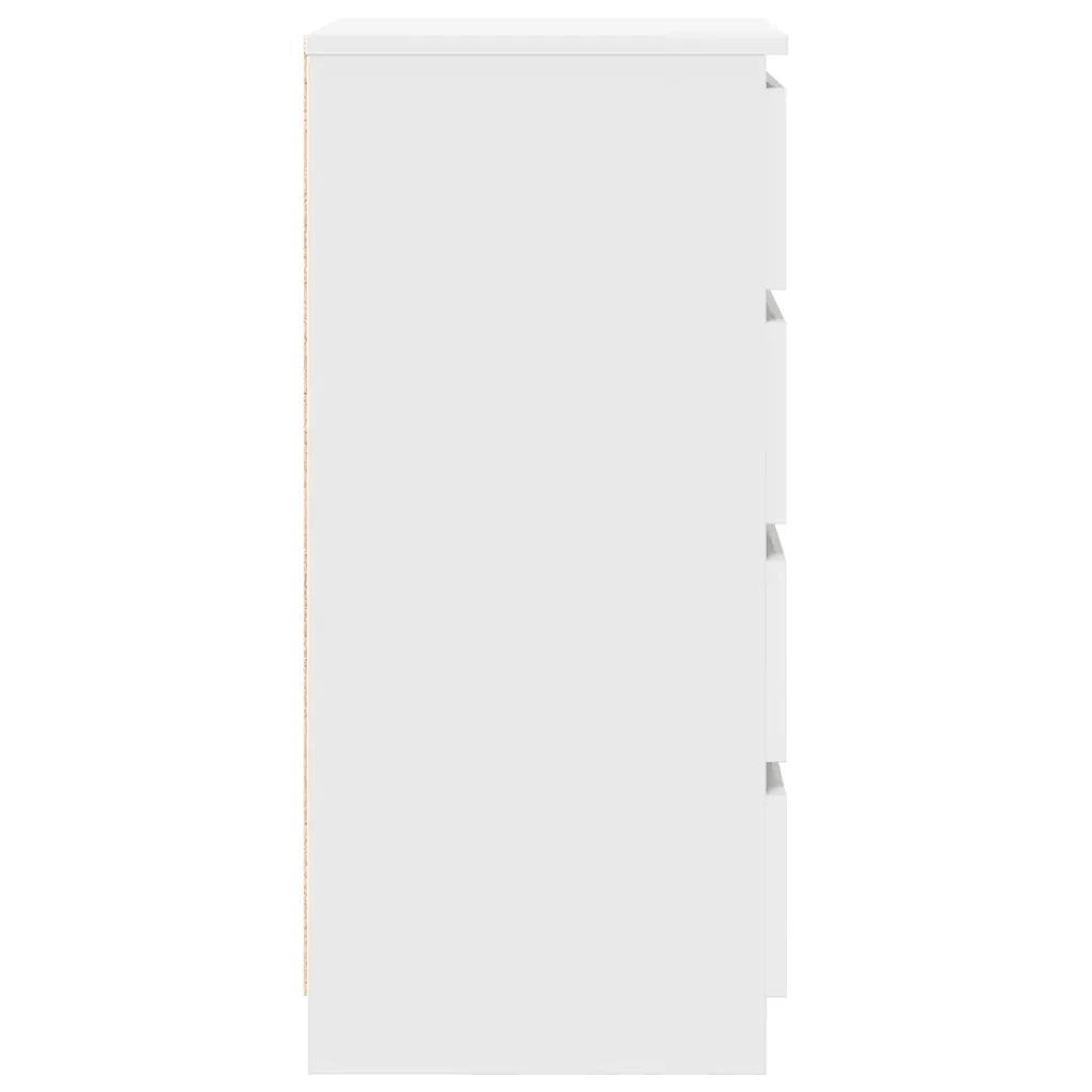 Credenza Bianca 37,5x35x76 cm in Legno Multistrato 861751