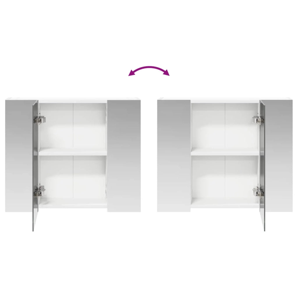 Mobiletto per specchio da bagno Bianco 60 x 14,5 x 50 cm 889071