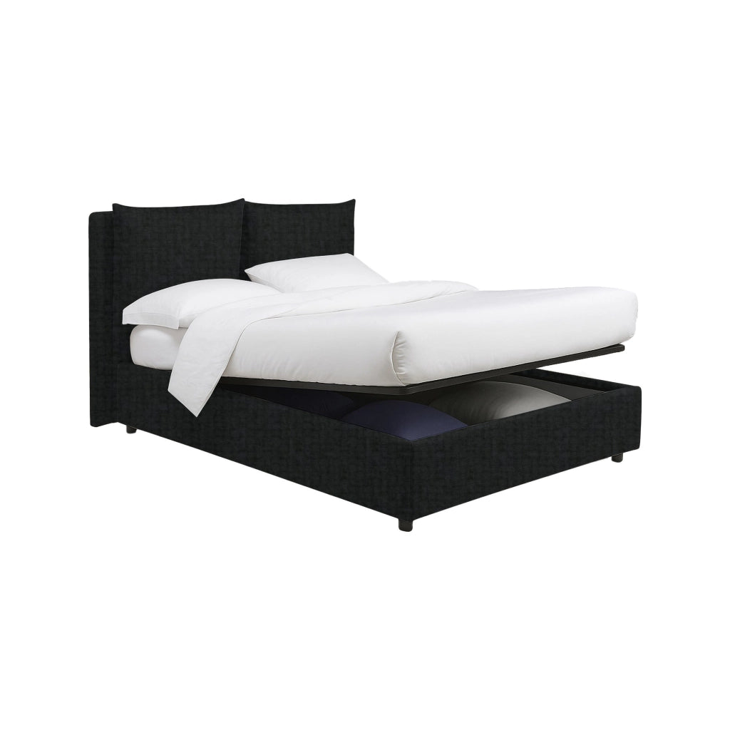 Penrith, Letto Singolo Sfoderabile Made in Italy, Grigio Scuro