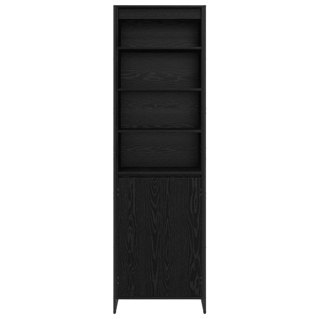 Armadi alti 2 pcs Rovere Nero 60 x 36 x 200 cm