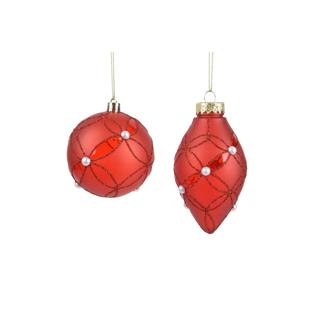Pallina infrangibile rosso trasparente d8cm