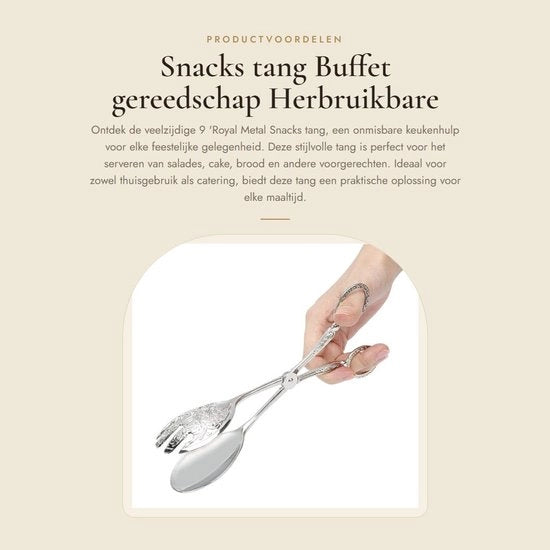 Clip per cibo riciclabile - buffet - accessori da cucina - argento - per feste e catering