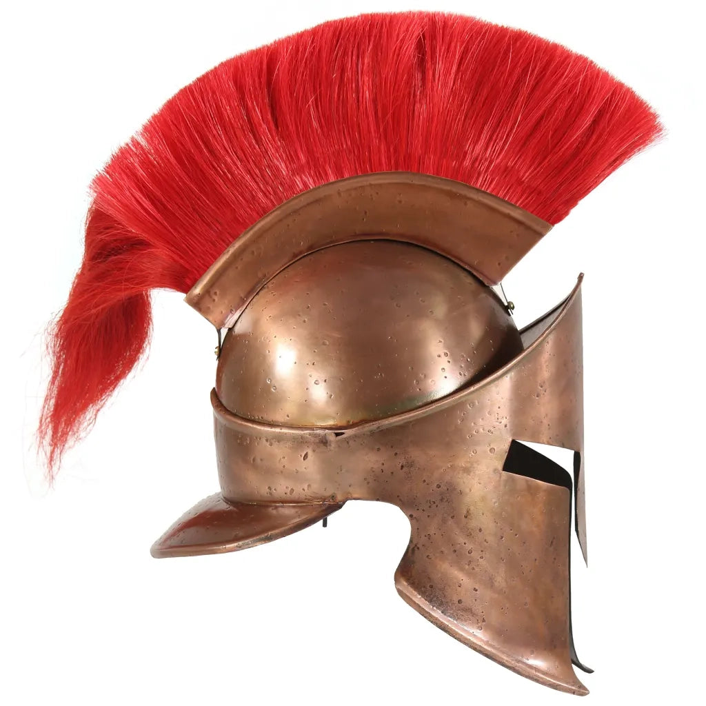 Elmo da Guerriero Greco Antico per LARP in Acciaio Rame 286228