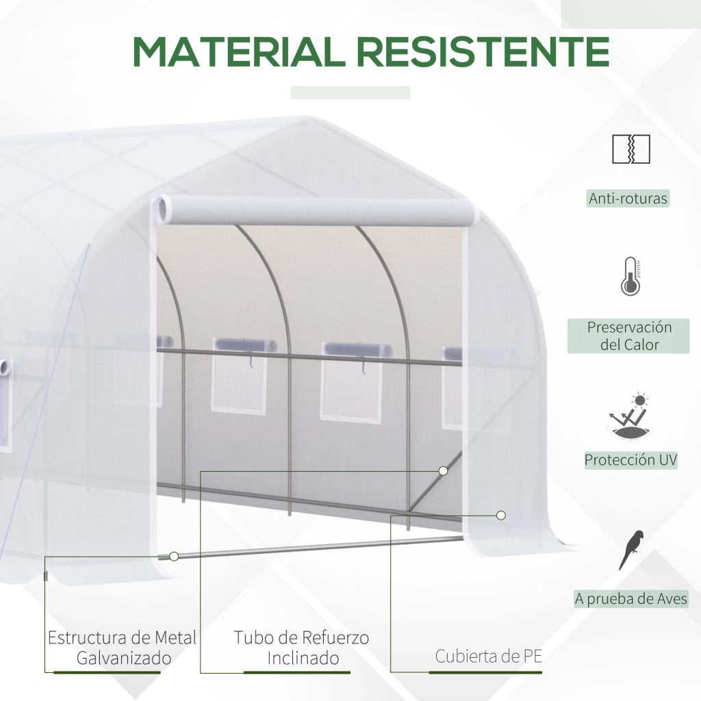 Serra da Giardino Tunnel ¨C Minimal ¨C Bianco 6x3x2 m