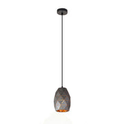 Lampada a sospensione Italux Harley grafite oro Ø15 E27