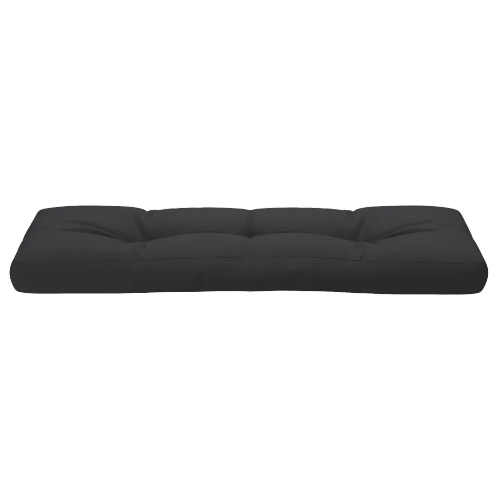 Cuscino per Pallet Nero 120x40x12 cm in Tessuto 360630