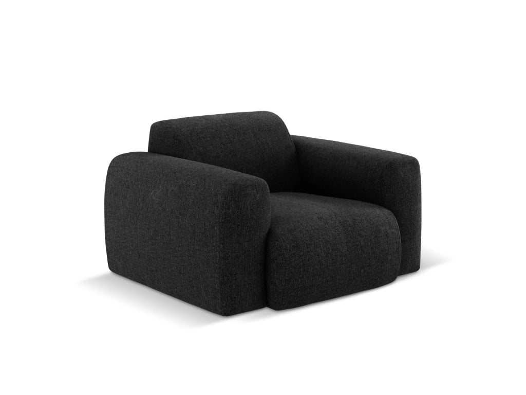 Cosmopolitan Design - Poltrona "Nolio" 2 posti in ciniglia nero 